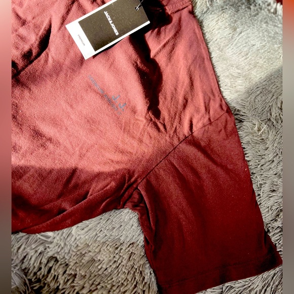 Jack And Jones Medium T-Shirt - Burgundy Colour - Picture 2 of 3